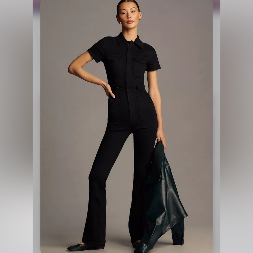 Good American Fit for Success Black Jumpsuit size 1 (roughly size 4-6 / S)